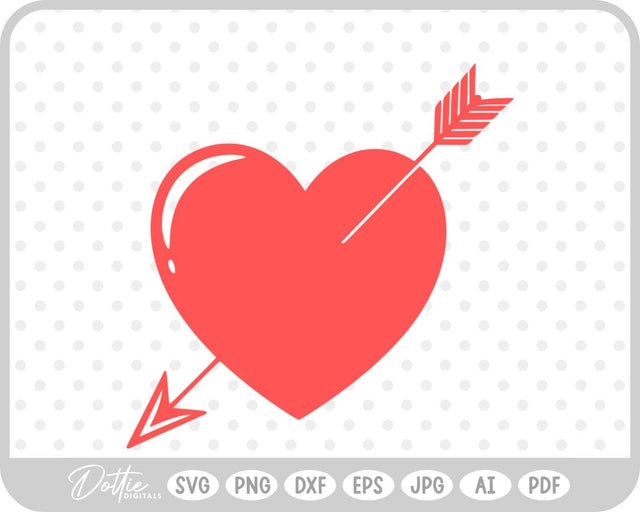 Arrow Heart SVG DottieDigitals 