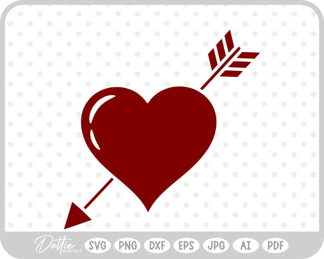 Arrow Heart SVG DottieDigitals 