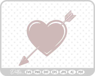 Arrow Heart SVG DottieDigitals 