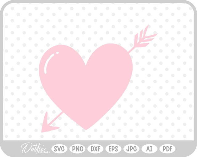 Arrow Heart SVG DottieDigitals 