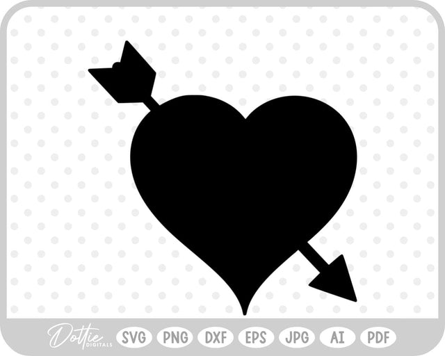 Arrow Heart SVG DottieDigitals 