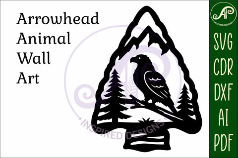 Arrowhead Eagle animal wall sign SVG APInspireddesigns 