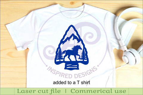 Arrowhead Horse animal wall sign SVG APInspireddesigns 