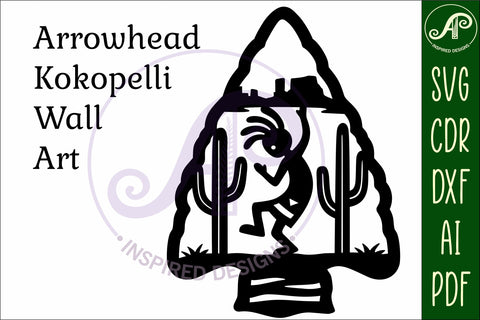 Arrowhead Kokopelli wall sign 2 SVG APInspireddesigns 