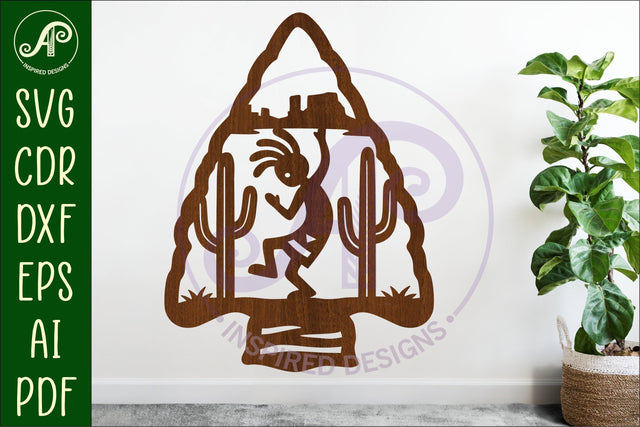 Arrowhead Kokopelli wall sign 2 SVG APInspireddesigns 