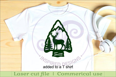 Arrowhead Mule Deer animal wall sign SVG APInspireddesigns 