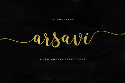 Arsavi Script Font Fadeline Std. 