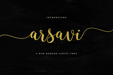 Arsavi Script Font Fadeline Std. 