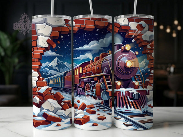 Art Deco Train 20oz Tumbler, Art Deco Train, Train Tumbler, Art Deco Tumbler, Train Tumbler Wrap, 20oz Tumbler Wrap, Art Deco PNG, Vintage Train PNG Sublimation SvggirlplusArt 