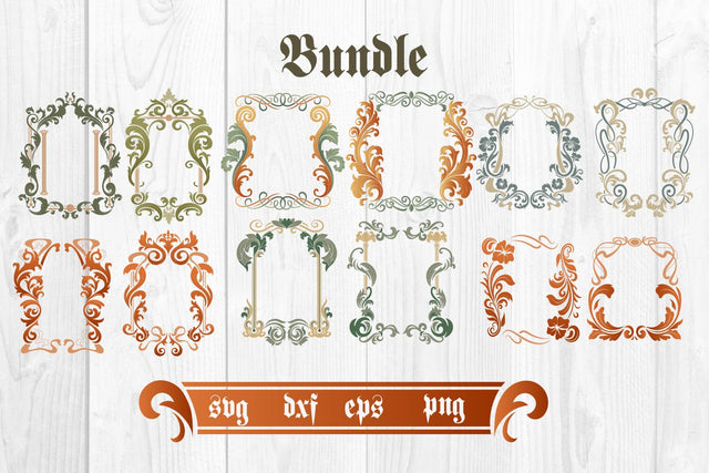 Art Nouveau frame Bunde svg sublimation SVG dadan_pm 