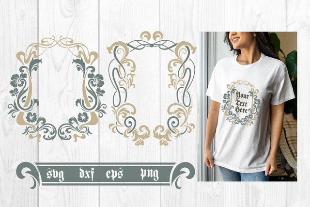 Art Nouveau frame svg, sublimation SVG dadan_pm 