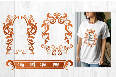 Art Nouveau frame svg, sublimation SVG dadan_pm 