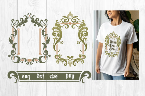 Art Nouveau frame svg, sublimation SVG dadan_pm 