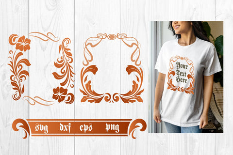 Art Nouveau frame svg, sublimation SVG dadan_pm 