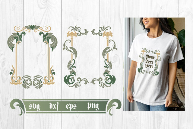 Art Nouveau frame svg, sublimation SVG dadan_pm 