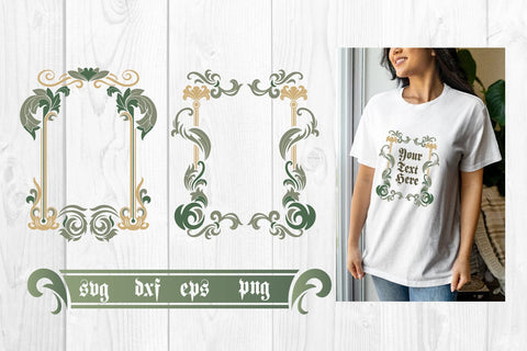 Art Nouveau frame svg, sublimation SVG dadan_pm 