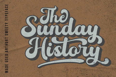 Arthur Sweety - Retro Script Font Rotterlab studio 