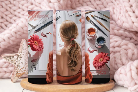 Artist Vibe 20oz Tumbler Wrap Sublimation DesignSVG 