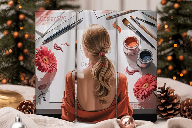 Artist Vibe 20oz Tumbler Wrap Sublimation DesignSVG 