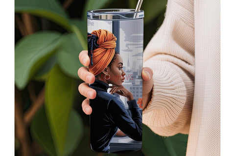 Artist Woman Tumbler Wrap 20oz Sublimation DesignSVG 