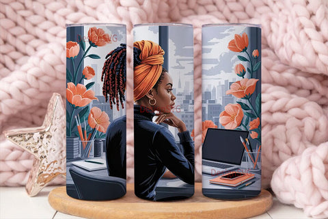 Artist Woman Tumbler Wrap 20oz Sublimation DesignSVG 