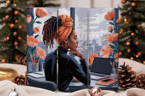 Artist Woman Tumbler Wrap 20oz Sublimation DesignSVG 