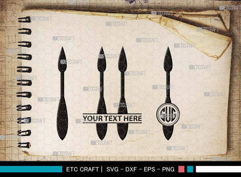 Artistic Accessories Monogram, Artistic Accessories Silhouette, Artistic Accessories SVG, Paint Palette Svg, Paint Brush Svg, Art Svg, Painting Stand Svg, SB00513 SVG ETC Craft 
