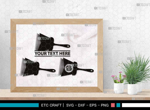 Artistic Accessories Monogram, Artistic Accessories Silhouette, Artistic Accessories SVG, Paint Palette Svg, Paint Brush Svg, Art Svg, Painting Stand Svg, SB00513 SVG ETC Craft 