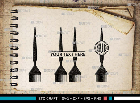 Artistic Accessories Monogram, Artistic Accessories Silhouette, Artistic Accessories SVG, Paint Palette Svg, Paint Brush Svg, Art Svg, Painting Stand Svg, SB00513 SVG ETC Craft 