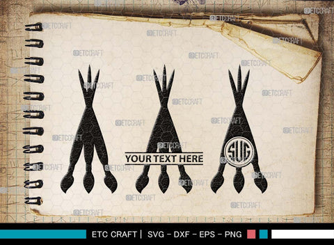 Artistic Accessories Monogram, Artistic Accessories Silhouette, Artistic Accessories SVG, Paint Palette Svg, Paint Brush Svg, Art Svg, Painting Stand Svg, SB00513 SVG ETC Craft 