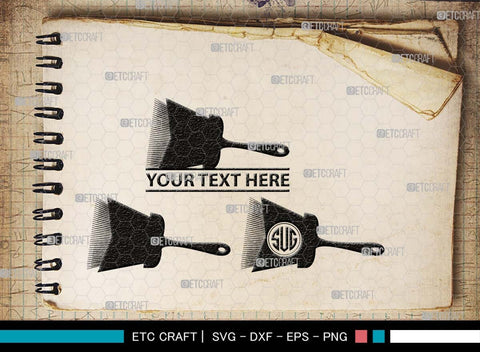 Artistic Accessories Monogram, Artistic Accessories Silhouette, Artistic Accessories SVG, Paint Palette Svg, Paint Brush Svg, Art Svg, Painting Stand Svg, SB00513 SVG ETC Craft 