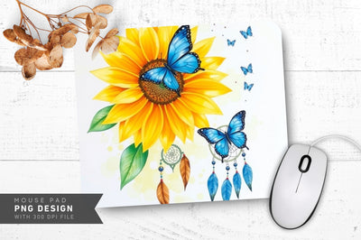 Artistic Boho Charm Mousepad Sublimation Regulrcrative 