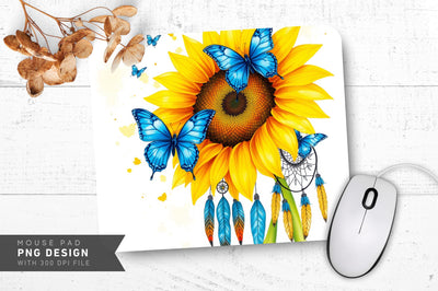 Artistic Boho Charm Mousepad Sublimation Regulrcrative 