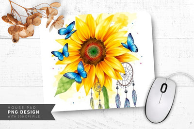 Artistic Boho Charm Mousepad Sublimation Regulrcrative 