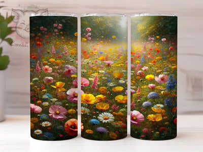 Artistic Boho Spring Wildflower Tumbler, Spring Watercolor Tumbler, Rustic Floral Wrap, Artistic Boho Wrap, Whimsical Wildflower Wrap, Sublimation Design, Trendy Gift Idea Sublimation Lara' s Designs 