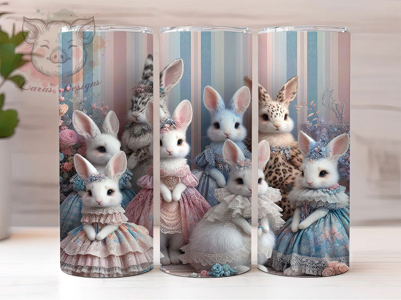 Artistic Brushstroke Easter Bunny Tumbler, Easter Bunny Tumbler, Artistic Bunny Wrap, Stylish 20oz Wrap, Sublimation Design, Trendy Gift Idea, Inspirational Easter Tumbler Sublimation Lara' s Designs 