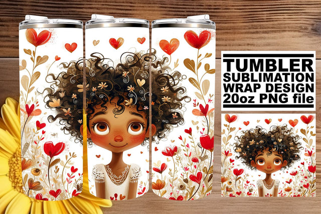 Artistic Cupid's Touch on 20oz Tumblers Sublimation afrosvg 