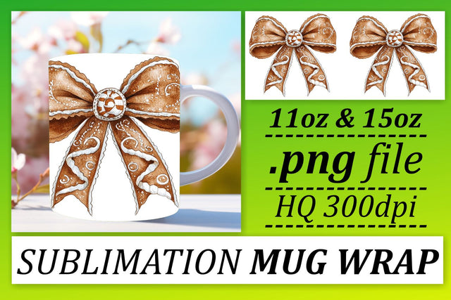 Artistic designs for mugs, make every sip enjoyable! , Bow Sublimation afrosvg 