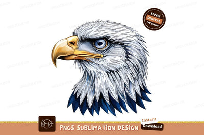 Artistic Eagle Portrait Sublimation Png Vector Sublimation Designangry 