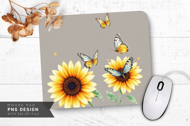 Artistic Floral Art Mousepad Sublimation Regulrcrative 