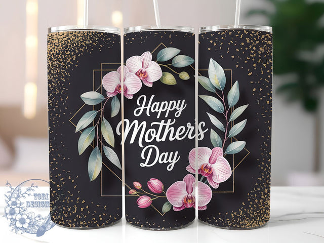 Artistic Floral Mom 20oz Tumbler, Floral Mom, Artistic Floral Arrangement, Happy Mother's Day, Sublimation Design, Tumbler Wrap, Gift For Mom Sublimation ToriDesigns 