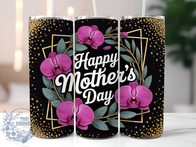 Artistic Floral Mom 20oz Tumbler, Floral Mom, Artistic Floral Arrangement, Happy Mother's Day, Sublimation Design, Tumbler Wrap, Gift For Mom Sublimation ToriDesigns 