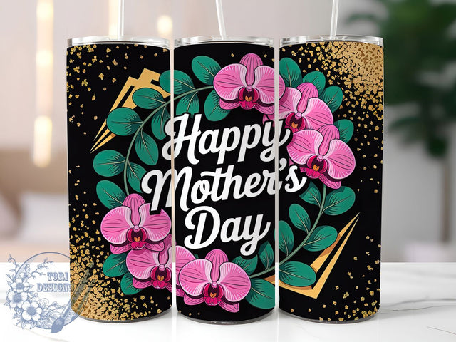 Artistic Floral Mom 20oz Tumbler, Floral Mom, Artistic Floral Arrangement, Happy Mother's Day, Sublimation Design, Tumbler Wrap, Gift For Mom Sublimation ToriDesigns 