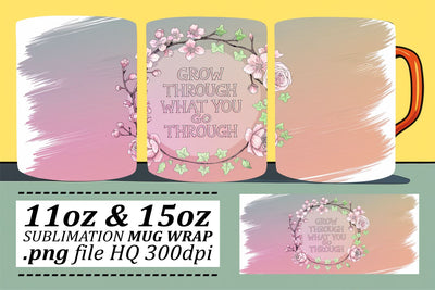 Artistic mug wrap designs, make every sip enjoyable! , Quote Sublimation afrosvg 