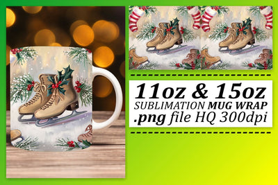 Artistic mug wraps, ideal for your creative projects! , Christmas Sublimation afrosvg 