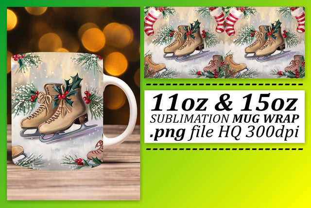 Artistic mug wraps, ideal for your creative projects! , Christmas Sublimation afrosvg 