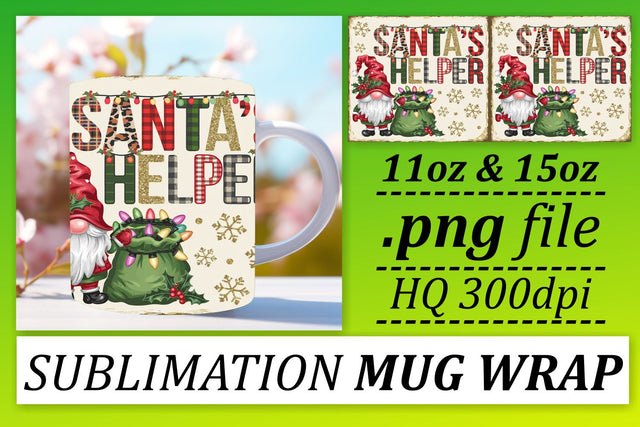 Artistic mug wraps, showcase your creative flair! , Gnomes Sublimation afrosvg 