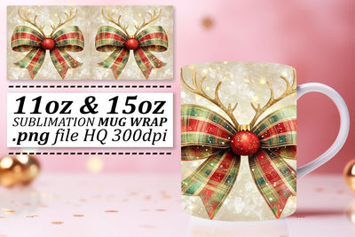 Artistic mug wraps, showcase your creative flair! , Xmas Sublimation afrosvg 
