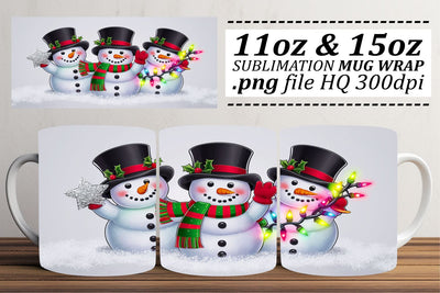 Artistic mug wraps, showcase your unique flair! , Christmas Sublimation afrosvg 