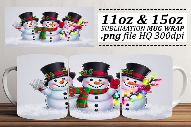Artistic mug wraps, showcase your unique flair! , Christmas Sublimation afrosvg 